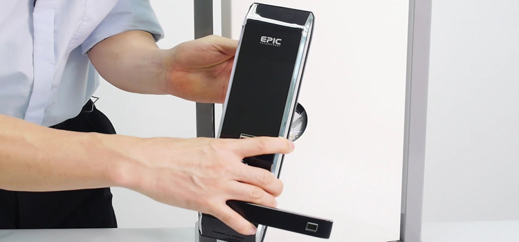 Digital Lock Installation Walnut